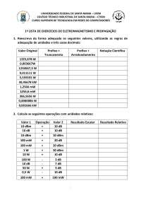 Calculo de potencia de sinal