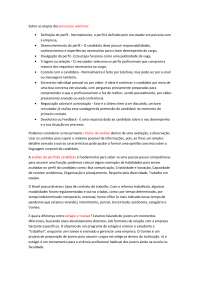 Etapas dos processos seletivos