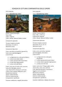 Scheda comparativa: "L'orazione nell'orto" A. Mantegna vs G. Bellini