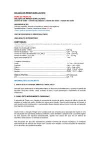 manual descrevendo sobre ringer lactato