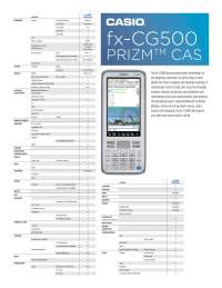 casio cg 500