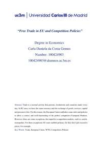 Free Trade in EU and Competition Policies