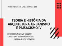 TEORIA E HISTÓRIA DA ARQUITETURA 4