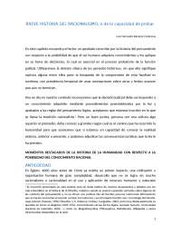 Breve historia del racionalismo - Docsity