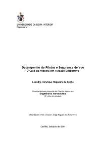 Hipoxia na aviação desportiva