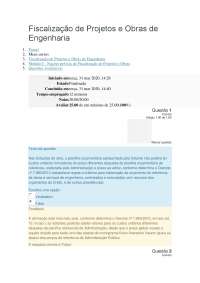 Fiscalização de tProjeos e Obras de Engenharia