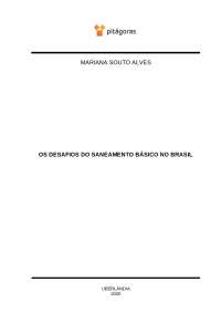 Desafios do Saneamento Básico no Brasil: Saúde, Desigualdade Social e Poluição