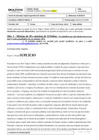 Dissertação vigiar e punir - Suplícios e Disciplina