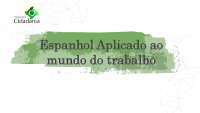 ESPANHOL BASICO NO TRABALHO