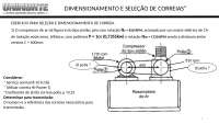 DIMENSIONAMENTO PARA CORREIAS