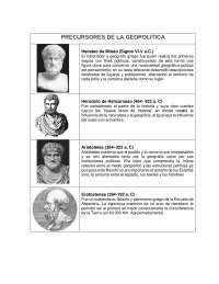 Precursores de la Geopolítica