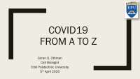 Covid19 from a to z
