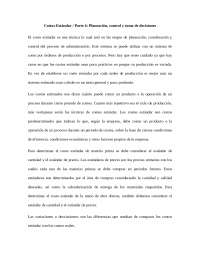 Planeación, control y toma de decisiones