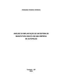 Manufatura Enxuta - Automação
