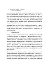 El mal uso de los antibioticos