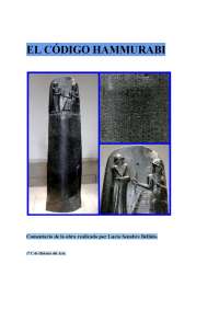 Trabajo sobre "El código Hammurabi"