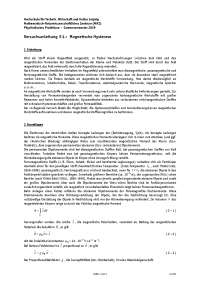 Magnetische Hysterese Physikalisches Praktik. - SS 2019 -