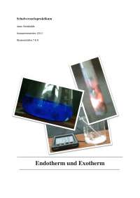 Endotherm und Exotherm - Unterrichtsmaterial