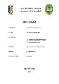 Aspectos básicos de economía unidad N° 1