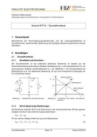 Grundstromkreis - Versuch Prakt.