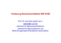 Vorlesung Rechnerarchitektur | TUM