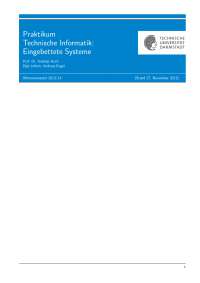 Praktikum Technische Informatik: Eingebettete Systeme | TU Darmstadt