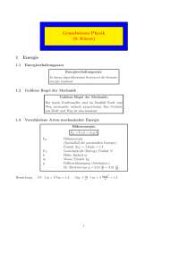 Grundwissen Physik für 8. Klasse