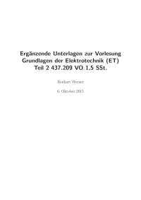 Grdl. der ET - TU Graz - Ergänzung 2