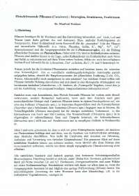 Flieschfressende Pflanzen (Carnivore): Strategien, Strukturen, Funktionen