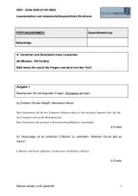 DSH - SoSe 2008 - HU Berlin - Lösungen