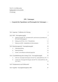 Sachenrecht: EBV: Nutzungen-Anspruch des Eigentümers auf Herausgabe der Nutzungen-Prof. von Wilmowsky