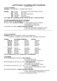„-nd“-Formen: Gerundium und Gerundivum(Latein II / Faller)