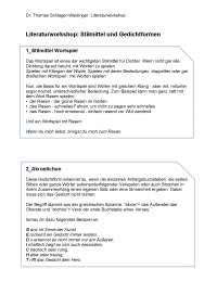 Literaturworkshop: Stilmittel und Gedichtformen - PHDL Linz