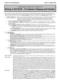 SR:Betrug, § 263 StGB – Vermögensverfügung und Schaden-Arbeitsblatt Prof. Heinrich WS 18