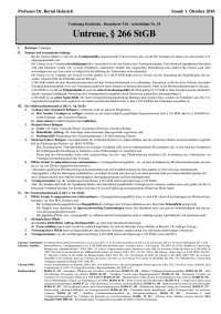 SR:Untreue-Arbeitsblatt Prof. Heinrich WS 18