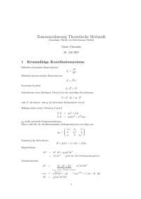Zfg. Theoretische Mechanik SS07