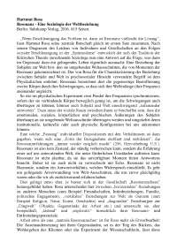Resonanz-Eine Soziologie der Weltbeziehung