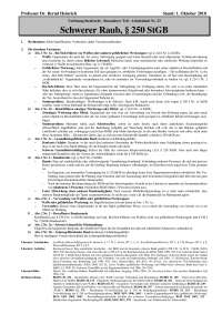 SR:Schwerer Raub-Arbeitsblatt Prof. Heinrich WS 18