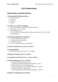 Prüfungsschema ordentliche Kündigung Individualarbeitsrecht II, WS 18/19 Prof. Weth