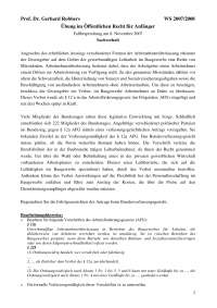 Übung im Öffentlichen Recht für Anfänger