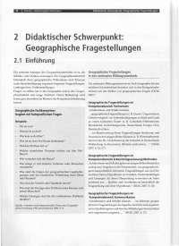 Didaktischer Schwerpunkt:Geographische Fragestellungen