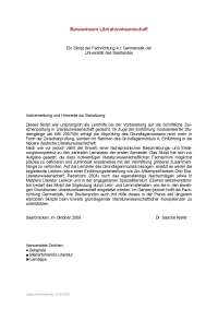 Basiswissen Literaturwissenschaft - Version 2008