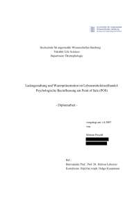 Ladengestaltung und Warenpräsentation im Lebensmitteleinzelhandel: Psychologische Beeinflussung am Point of Sale (POS)