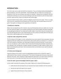 Introduction of thesis statement