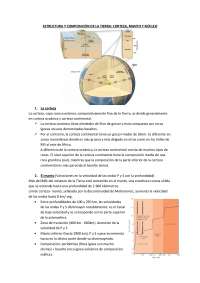 Estructura y Composición de la Tierra: Corteza, Manto y Núcleo