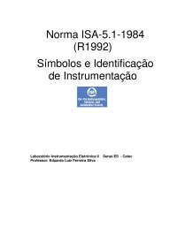ISA 51 simbolos - identificação de instrumentação