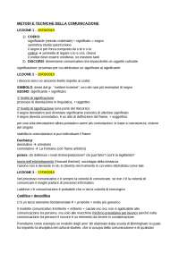 Appunti Di Metodi E Tecniche Della Comunicazione Con Domande Con Risposte E Suggerimenti Docsity