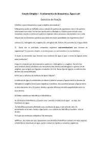 Estudo Dirigido água, ph