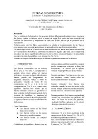 Fuerzas Concurrentes: Análisis Experimental y Teórico