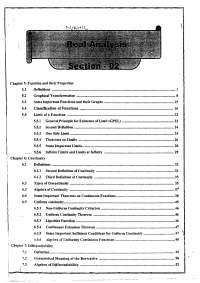 Real analysis complete notes for bs mathematics